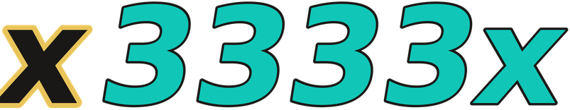 x3333x logo